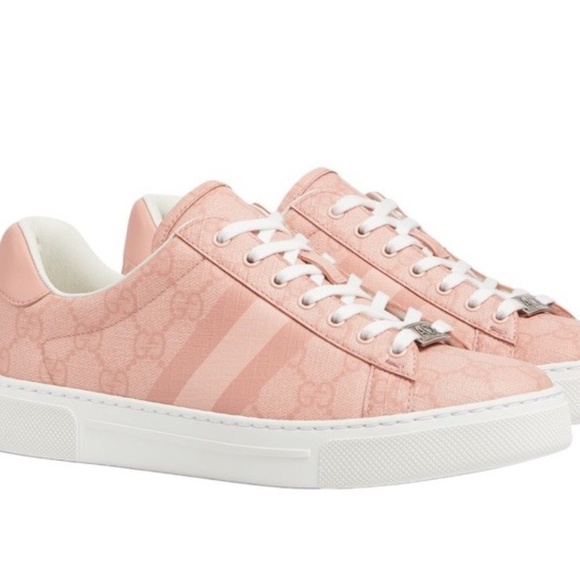 Gucci Women’s GG Supreme Ace Tonal Web Sneakers Size 8.5 (US) NIB Style # 812026 - Picture 1 of 9